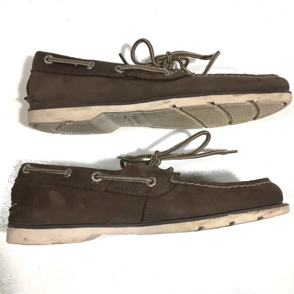 Sperry STS12000 Leather‎ Boat Shoes 7M Brown